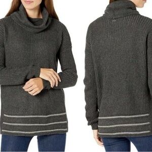 prAna Funen Loop Sweater Women’s L Wool Blend Tunic Cowl Neck Cozycore Comfort